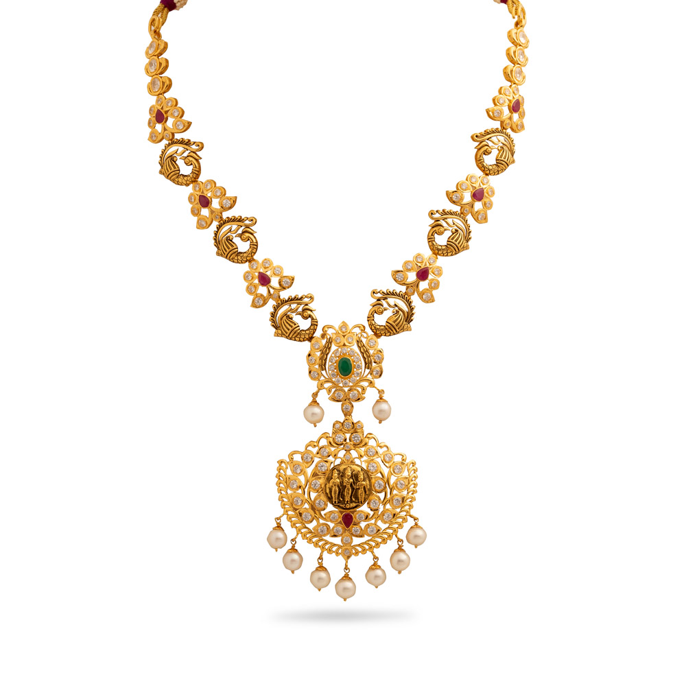 Buy Trinity of Power Gold Necklace at Best Price | Tanishq US