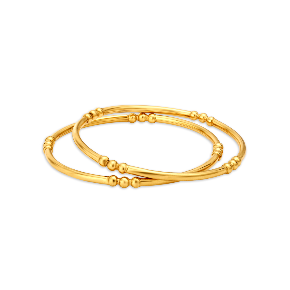 Buy Dainty Gold Bangles at Best Price | Tanishq US