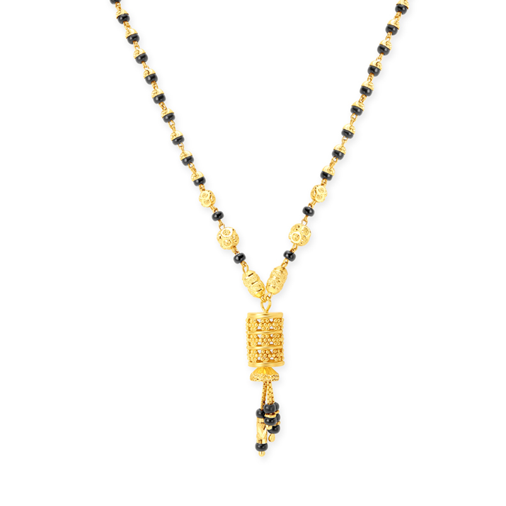 Buy Rawa Work Tasselled Mangalsutra at Best Price | Tanishq US