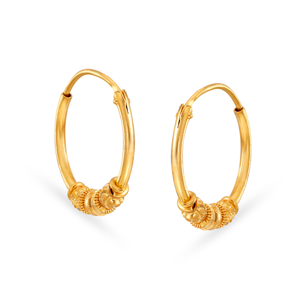 Buy Alluring Traditional Gold Hoop Bali Earrings at Best Price | Tanishq US