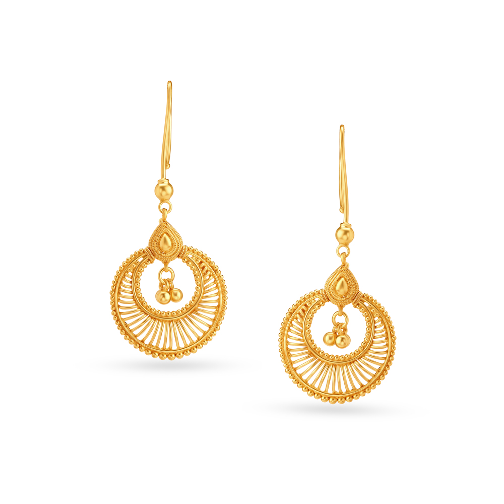 Buy Graceful Traditional Hoop Earrings at Best Price | Tanishq US