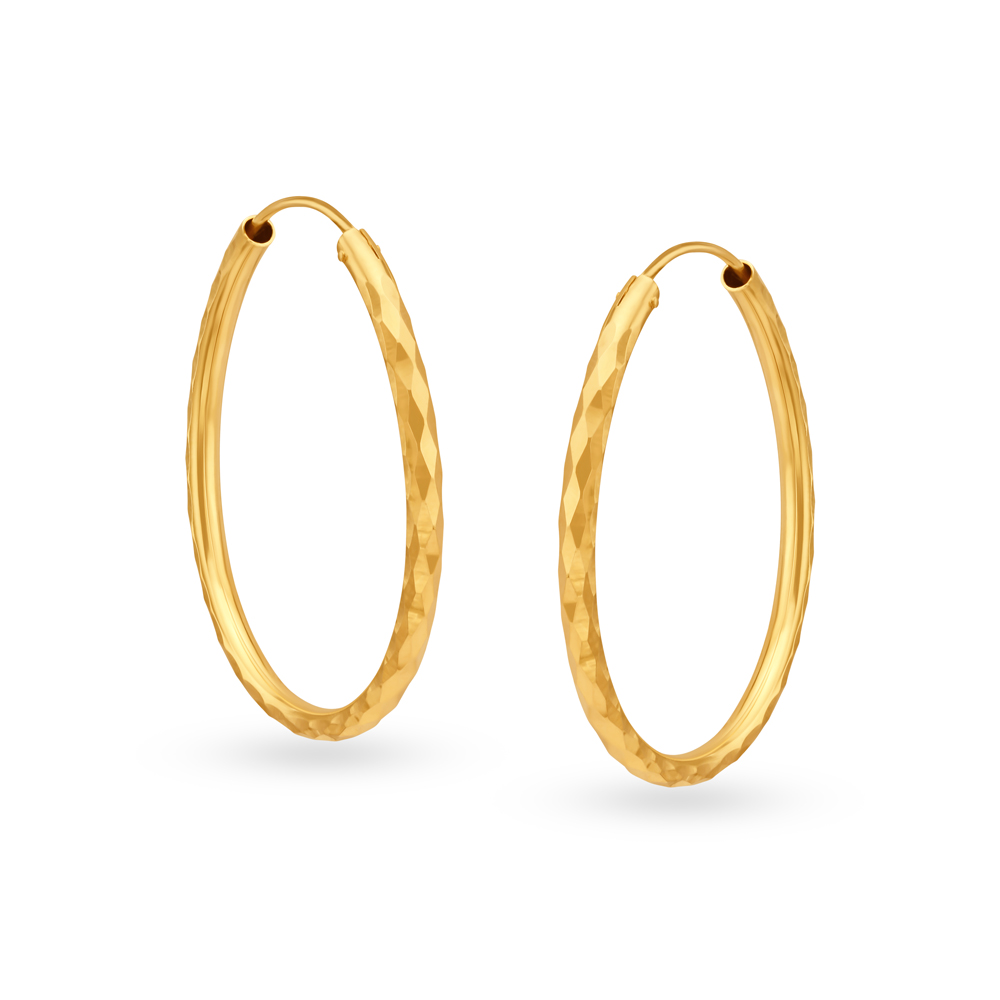 Buy Splendid Elegant Hoop Earrings at Best Price | Tanishq US