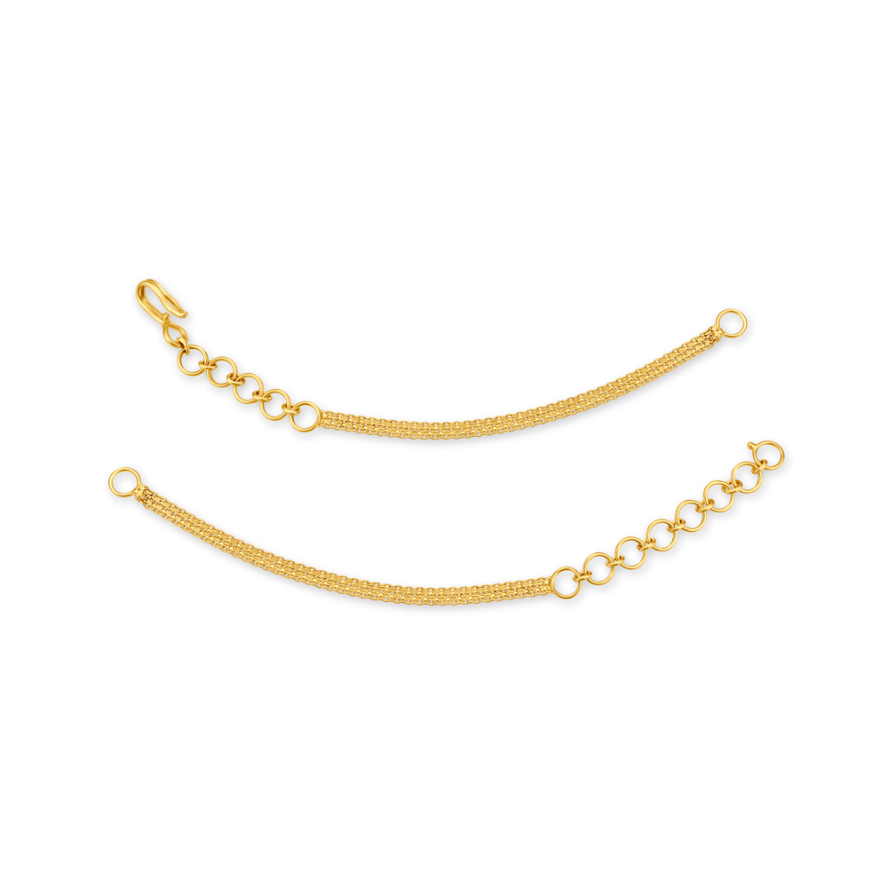 Buy Classic 22 Karat Yellow Gold Flat Back Chain at Best Price | Tanishq US