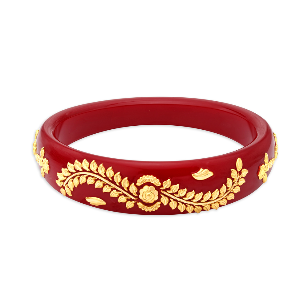 Buy Traditional Gold Pola Bangle for the Bengali Bride at Best Price ...