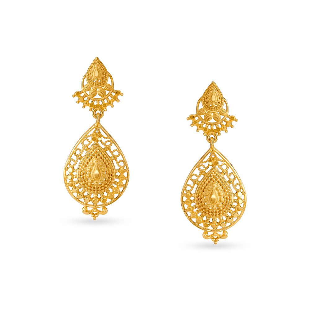 Buy Delicate Teardrop Drop Earrings at Best Price | Tanishq US