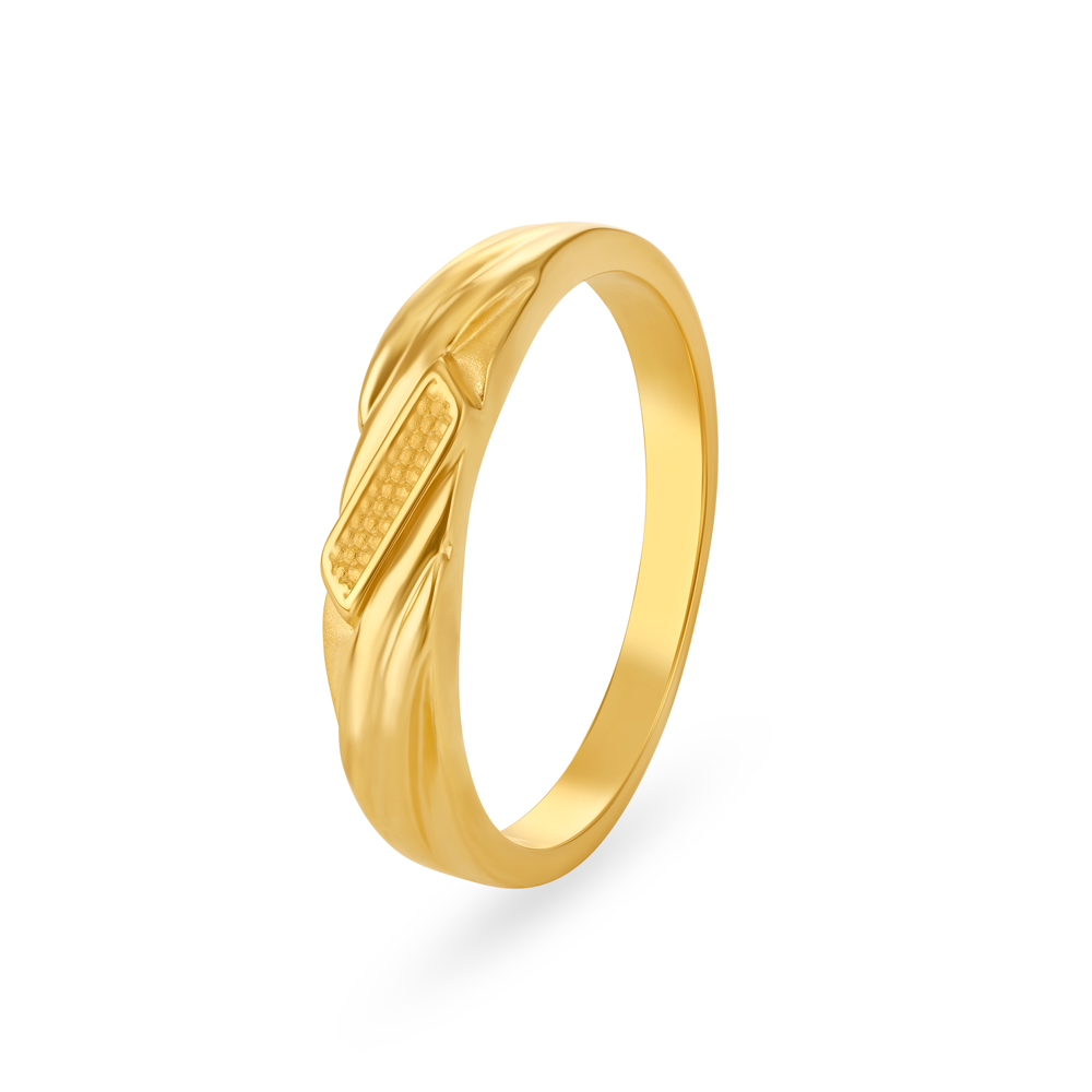 Buy Subtle Minimalistic Gold Ring for Men at Best Price | Tanishq US